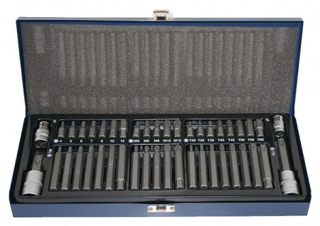 Truse si seturi - A-44PBS Set biti combinati, Imbus, Torx, Spline (XZN), 44 piese