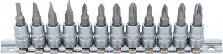 Truse si seturi - Set biti cap cruce PH, PZ, actionare 1/4”, 12 piese BGS 2163