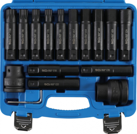 Scule Speciale pentru Camion - Set biti pentru autocamioane, antrenare 3/4”, 1”, 16 piese BGS 5246