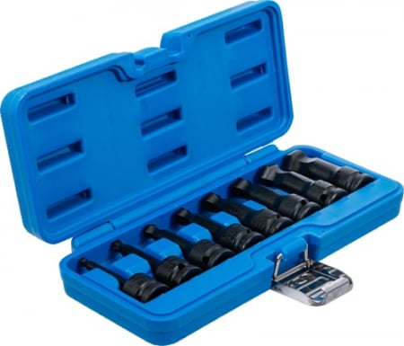 Set biti de impact Inbus cu cap sferic 6 - 19 mm, lungime 75 mm, antrenare 1/2", 8 piese, BGS 5488 [2]