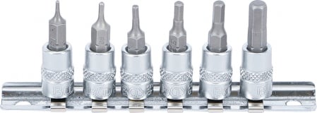 Truse si seturi - Set biti imbus 1.5 – 6 mm, antrenare cu tubulara 1/4 '', 6 piese BGS 5151