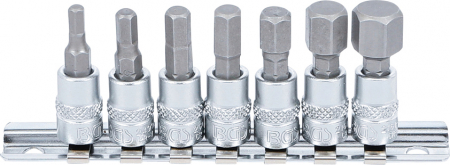 Chei/Tubulare/Biti - Set biti imbus 4 - 12 mm, actionare 1/4”, 7 piese BGS 2161