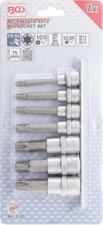 Set biti Ribe M6-M14, antrenare 3/8" si 1/2", 7 piese BGS 5185 [1]