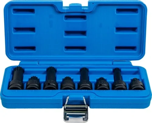 Truse si seturi - Set biti spline (XZN) M12 - M18, antrenare 1/2", 8 piese BGS 5381