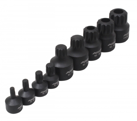 A-1M9TSB - Set biti Spline (XZN) M4 - M16, actionare 1/2", 3/8", 9 piese [3]