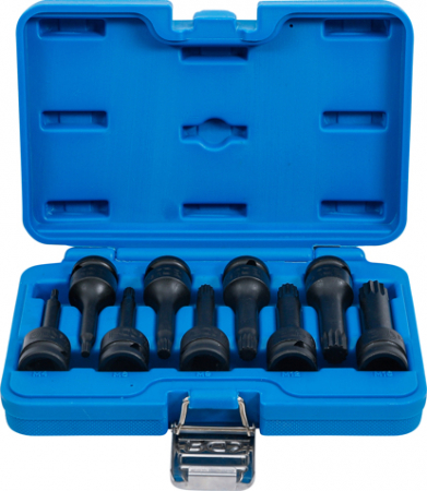 Truse si seturi - Set biti Spline (XZN) M4 - M16, lungime 75mm, actionare 1/2", 9 piese BGS 5482