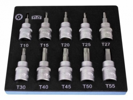 Tubulare - S-H138WT Set biti torx cu gaura T10 - T55, actionare 3/8", 10 piese