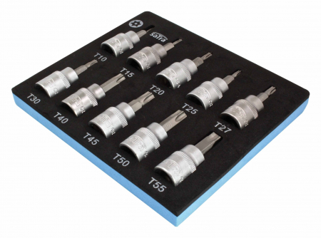S-H138WT Set biti torx cu gaura T10 - T55, actionare 3/8", 10 piese [1]