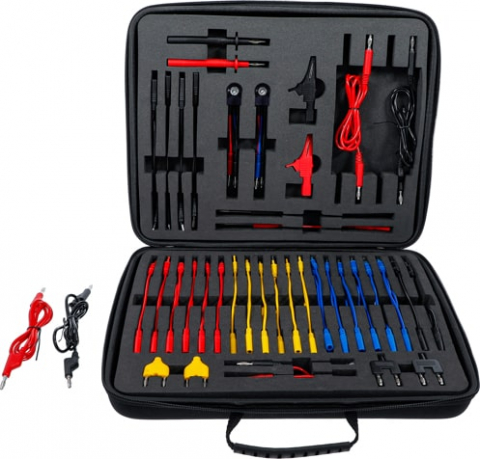 Scule speciale pentru electrice - Set cabluri de masurare si varfuri de testare, 92 piese, BGS 2184-1