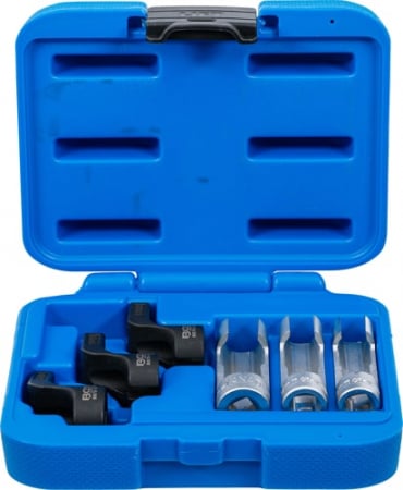 Chei/Tubulare/Biti - Set capete de chei 13 - 14 - 17 mm speciale pentru senzori de temperatura gaze evacuate (EGT), 6 piese, BGS 6678