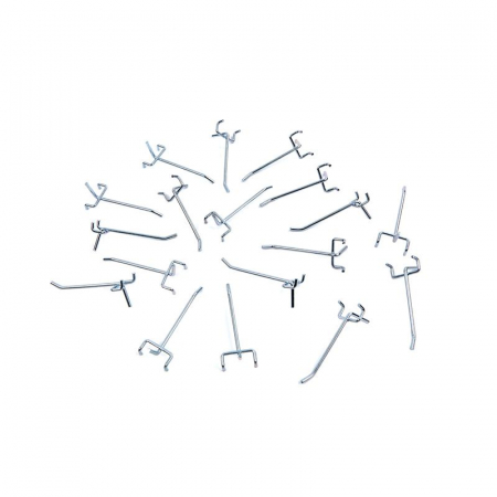 Consumabile - GB2266 Set carlige pentru panou scule, 18 piese