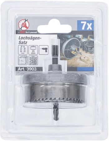 Set Carote, Ø 26 - 63 mm, Adancime 25 mm, 7 piese BGS 3903 [4]