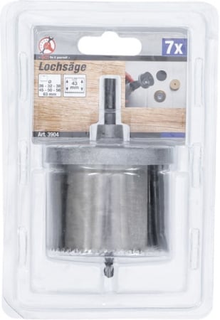 Set Carote, Ø 26 - 63 mm, Adancime 43 mm, BGS 3904 [4]