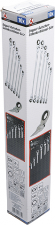 Set chei articulate cu clichet dublu 8 - 19 mm, 10 piese BGS 91541 [4]