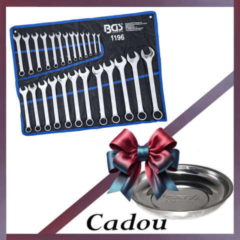 Chei cu clichet, fixe, speciale - Set chei combinate 6-32 mm, 25 piese BGS 1196