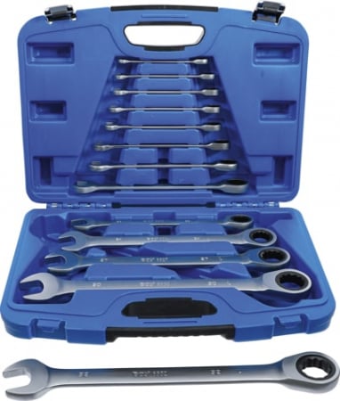 Chei/Tubulare/Biti - Set chei combinate cu clichet, 8 - 32 mm, 13 piese, BGS 6542