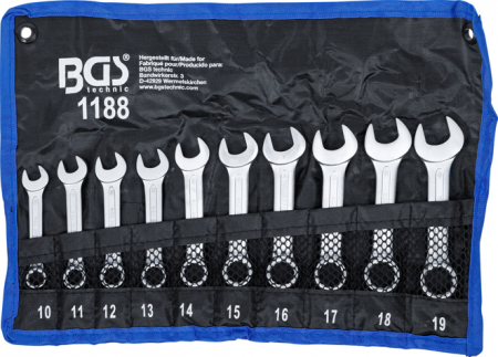Set chei combinate, extra scurte, 10-19 mm, 10 piese BGS 1188 [4]