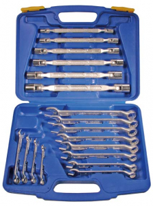 Chei cu clichet, fixe, speciale - Set chei combinate si chei tubulare cu cap pivotant BGS1200