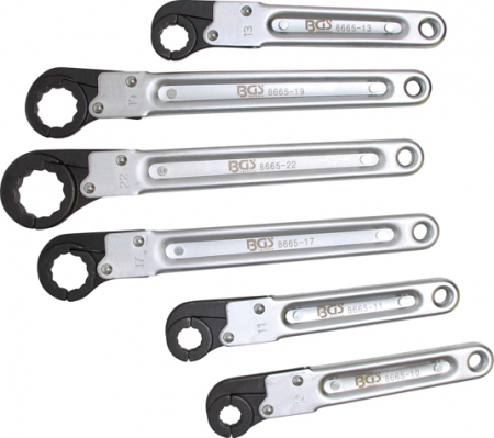 Set chei cu clichet pentru conducte, 6 piese BGS 8665 [1]
