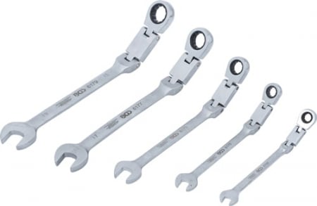 Set chei fixe cu inel clichet dublu articulate, 8 - 19 mm, 5 piese BGS 6181 [1]