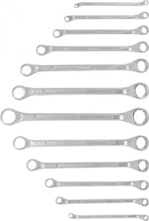 Set chei inelare cu cot 6x7 - 30x32 mm, 12 piese BGS 1214 [2]