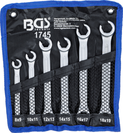 Set chei inelare pentru conducte, 8 x 9 - 18 x 19 mm, 6 piese BGS 1745 [4]