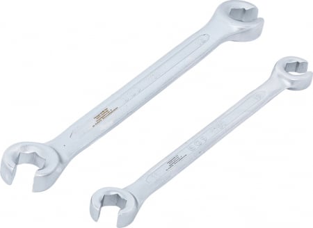 Chei cu clichet, fixe, speciale - Set chei inelare pentru conducte de frana, 10x11, 12x13 mm, 2 piese BGS 1755