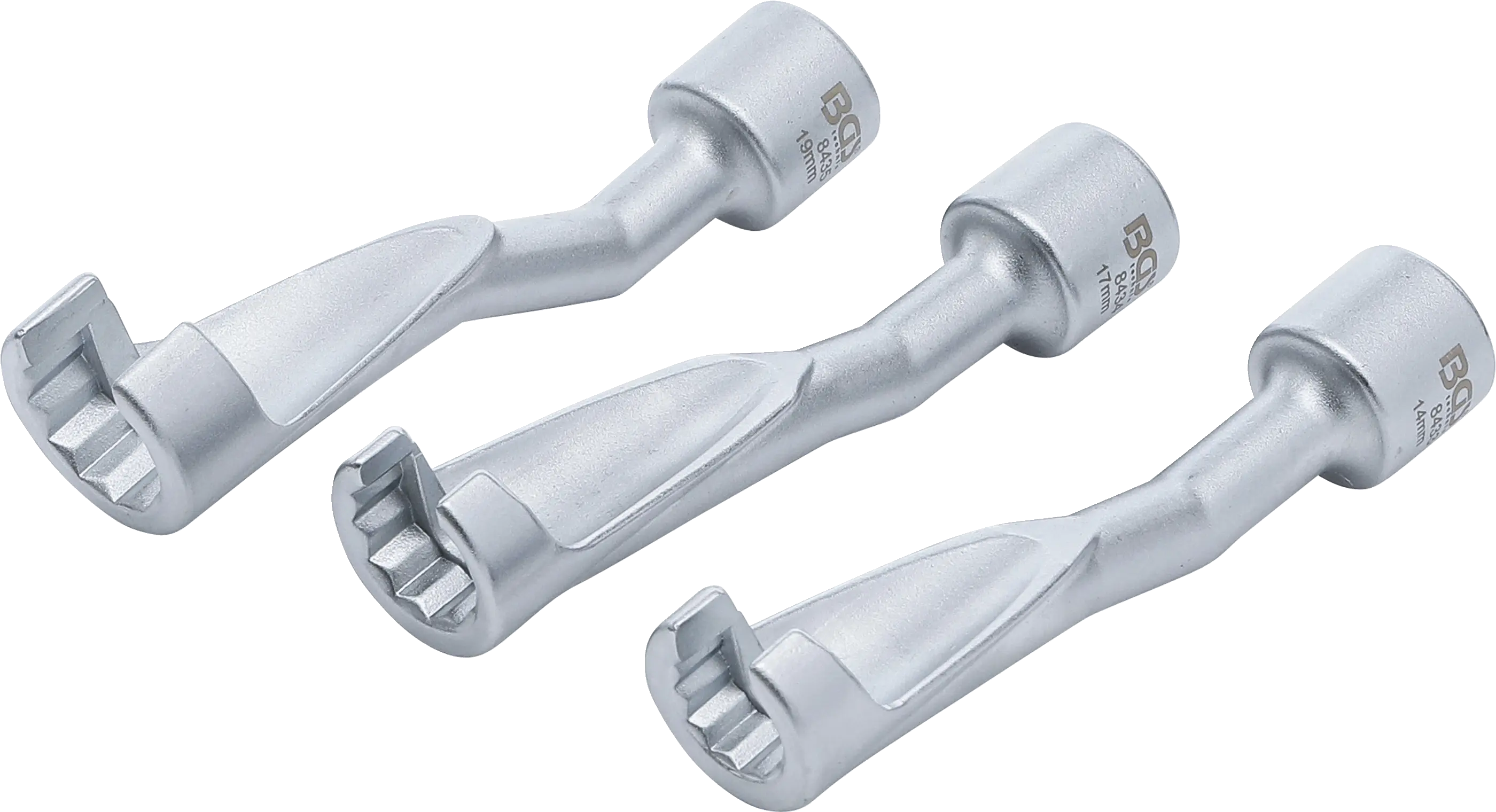 Scule Speciale - Set chei speciale pentru conducte de injectoare Diesel 14, 17 si 19mm, cu actionare 1/2"(12.5 mm), BGS 8450