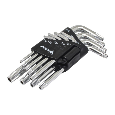 Scule de mana - A-712TF1 - Set chei torx tip L, T10-T50, 9 piese