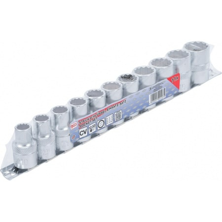 Set chei tubulare 10 - 21 mm, 12 puncte, antrenare 1/2", 12 piese BGS 9107 [1]
