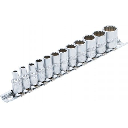 Set chei tubulare 12 colturi, actionare 1/4”, marimi in toli, 12 piese BGS 2755 [2]