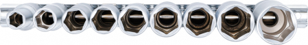 Set chei tubulare hexagonale lungi 10-24 mm, actionare 1/2”, 9 piese BGS 2223 [2]