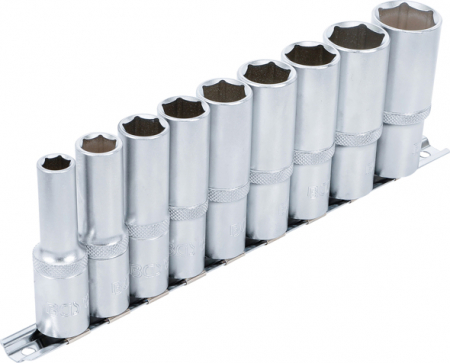 Set chei tubulare hexagonale lungi 10-24 mm, actionare 1/2”, 9 piese BGS 2223 [1]