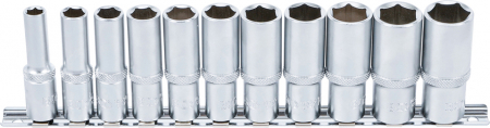 Tubulare - Set chei tubulare hexagonale lungi 8-19 mm, actionare 3/8”, 11 piese BGS 2222
