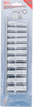 Set chei tubulare hexagonale lungi 8-19 mm, actionare 3/8”, 11 piese BGS 2222 [3]