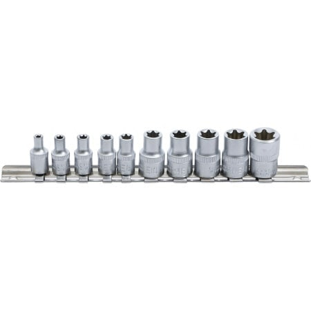 Set chei tubulare Profil E, E4 - E16, antrenare 1/4" / 3/8", 10 piese BGS 9548 [1]