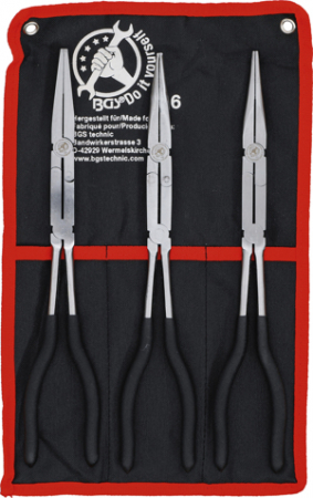 Scule de mana - Set clesti lungi cu articulatie dubla 3 piese BGS 416