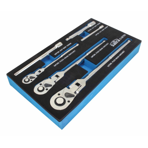 S-SFR6 - Set clichet 1/4″, 3/8″, 1/2″ cu prelungitoare [1]