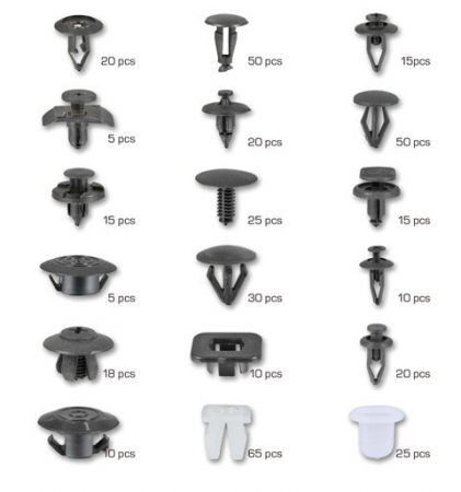 A-TC007 Set clipsuri cleme auto de plastic Nissan, 408 piese [1]