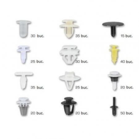 GB1422 Set clipsuri cleme auto plastic Peugeot, 345 piese [1]