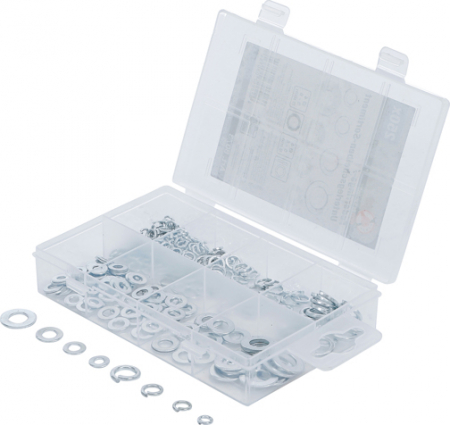 Consumabile - Set de saibe si groover, diametru 4 - 8 mm, 250 piese BGS 8073