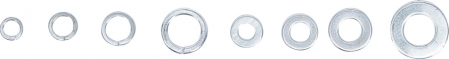 Set de saibe si groover, diametru 4 - 8 mm, 250 piese BGS 8073 [1]