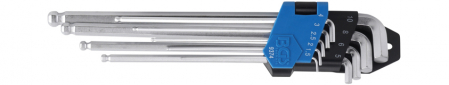 Surubelnite, Torx & Imbus - Set chei imbus tip L extra lungi, 1.5 - 10 mm, 9 piese BGS 9374