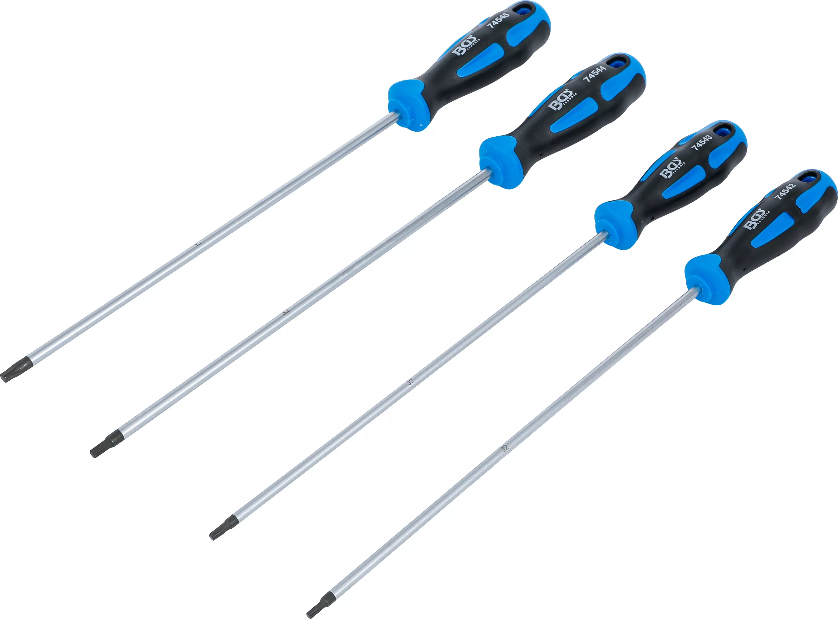 Surubelnite, Torx & Imbus - Set de surubelnite Torx extra lungi T15 - T30, 4 piese, BGS 74541
