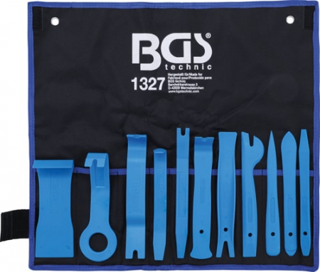 Scule Speciale - Set pentru demontat interioare, cheder, garnituri, clipsuri, fete de usi, 11 piese, BGS 1327