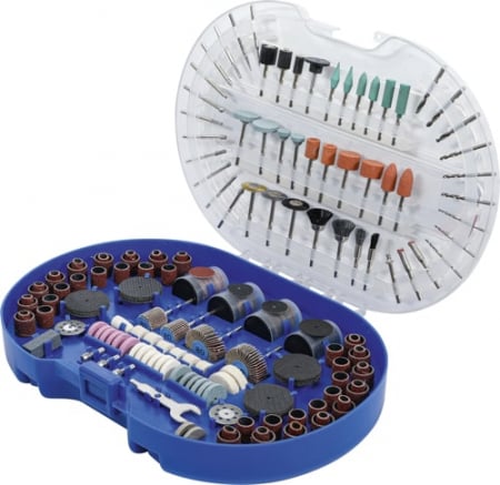 Set discuri de şlefuit / discuri de polizat şi burghie pentru scule rotative cu turaţie mare, 315 piese, BGS 8060-1 [2]