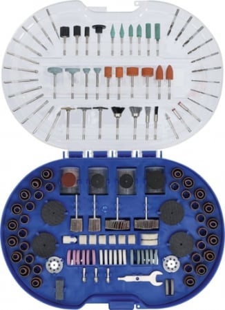 Set discuri de şlefuit / discuri de polizat şi burghie pentru scule rotative cu turaţie mare, 315 piese, BGS 8060-1 [3]