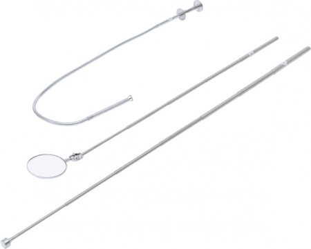 Dispozitive magnetice, oglinzi, lampi - Set recuperator cu magnet, gheare si oglinda, 3 piese BGS 6874