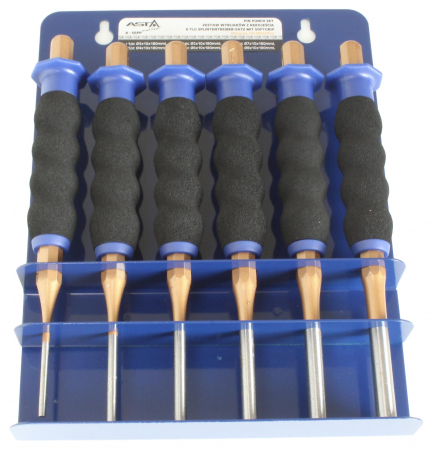 Scule de mana - A-S6PP Set dornuri cu maner, 6 piese