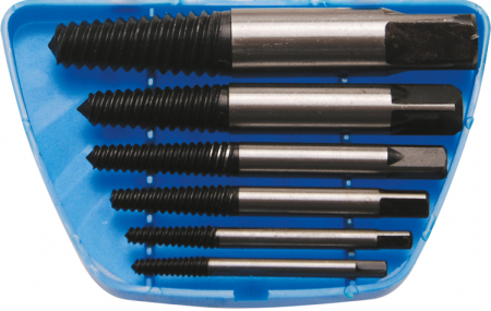 Extractoare suruburi - Set extractoare suruburi, marimi 1-6, 6 piese BGS 1896